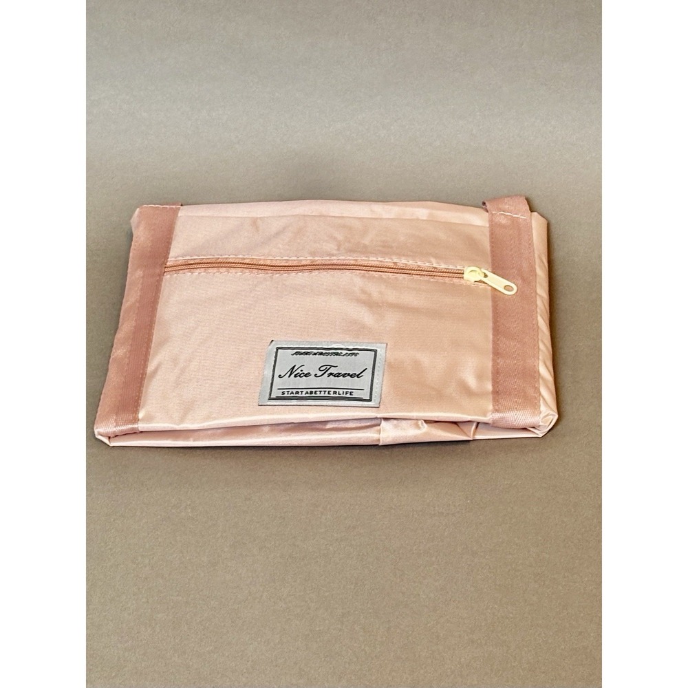 NWT Nice Travel Pink Large Foldable Duffle Bag Waterproof Carry-On Weekender